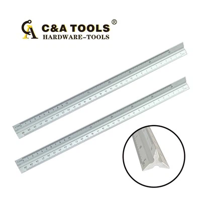 Riglă din aluminiu cu trei laturi